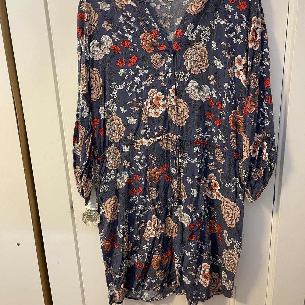 LOFT floral spring dress XL